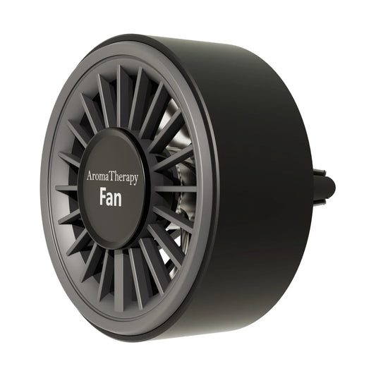 (New) USB Car Aromatherapy Fan – 3 Speeds with 7-Color Ambient Lighting