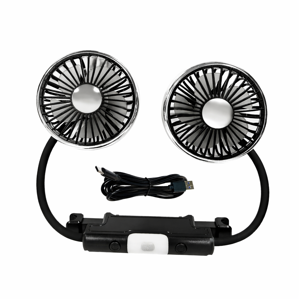 Dual Head Car Fan