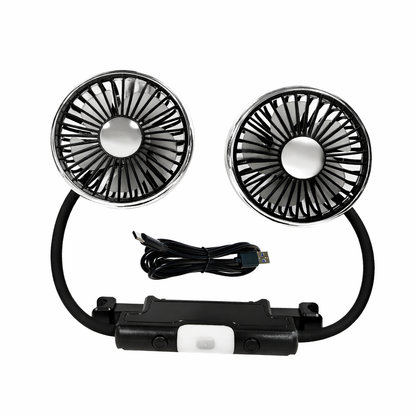 Dual Head Car Fan