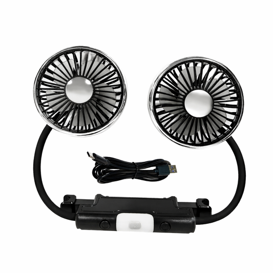 Dual Head Car Fan