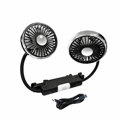Dual Head Car Fan