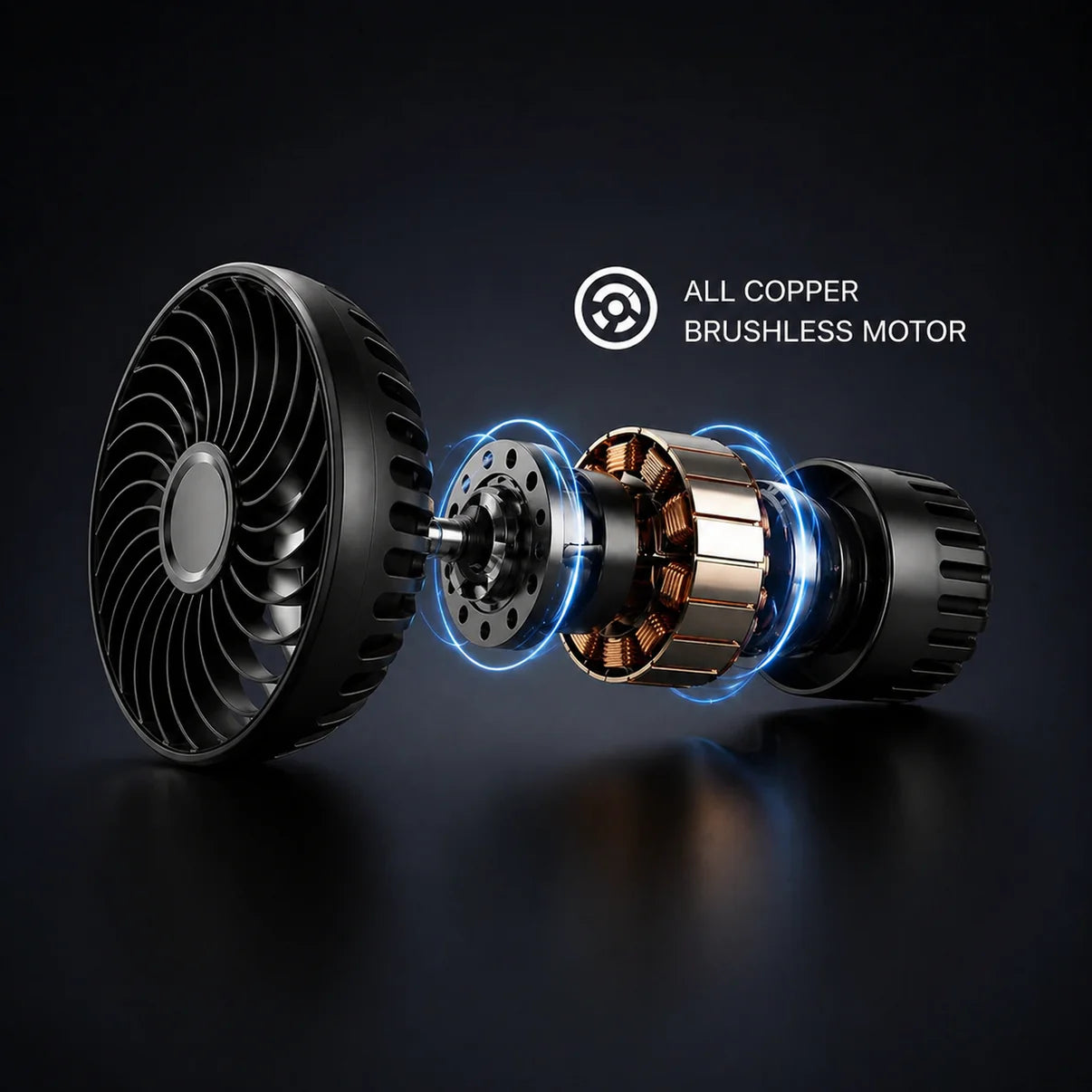 360° Clip-On Car Fan