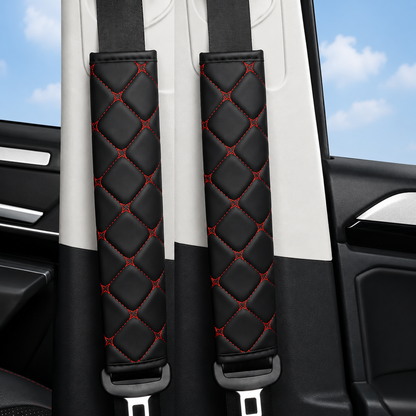 Diamond Stitch Seat Belt Covers (2-Pack)