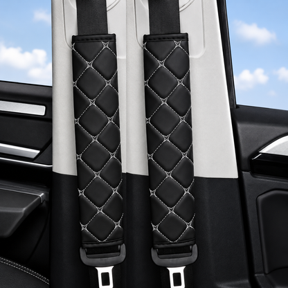 Diamond Stitch Seat Belt Covers (2-Pack)