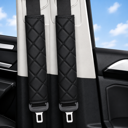 Diamond Stitch Seat Belt Covers (2-Pack)