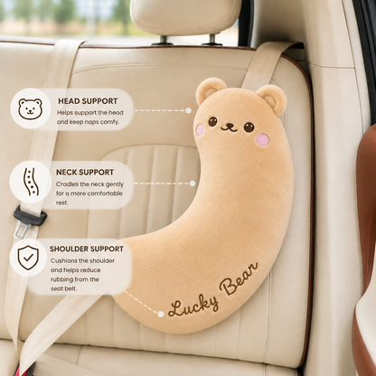 CozyRide Plush Seat Belt Cover for Kids | Car Shoulder Strap Pillow