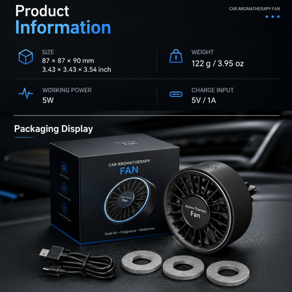 USB Car Aromatherapy Fan